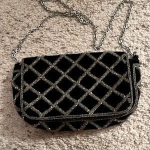 Beautiful Beaded evening velvet bag